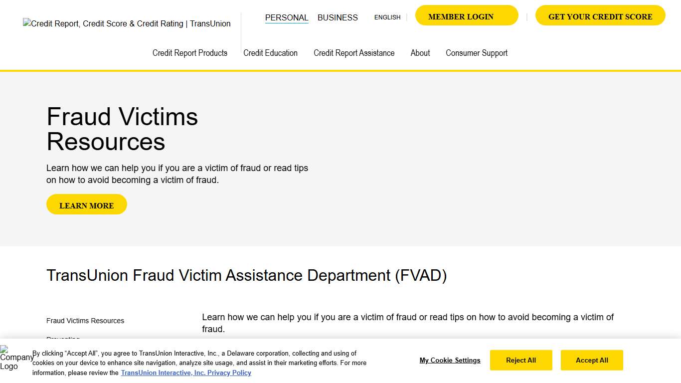 Fraud Victims Resources TransUnion Canada